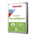 TOSHIBA HDD S300 Surveillance (SMR) 2TB, SATA III, 5400 rpm, 128MB cache, 3,5