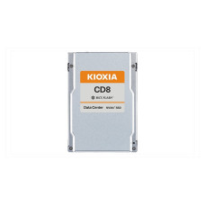 Kioxia Data Center SSD, CD8-V Series, 6400 GB, SIE, PWPD:3, PCIe Gen4 1x4, U.2 15mm, 7100/6000 MB/s, 1150/380K IOPS