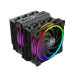 AKASA chladič CPU SOHO H7 Dual Tower RGB, 2x 120mm, LGA1700, AM5