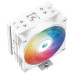 DEEPCOOL chladič AG400 ARGB / 120mm fan ARGB / 4x heatpipes / PWM / pro Intel i AMD / bílý