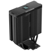 DEEPCOOL chladič AG400 DIGITAL PLUS širší / 120mm fan ARGB / 4x heatpipes / PWM / pro Intel i AMD / černý