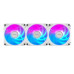 GIGABYTE ventilátor AORUS EZ CHAIN FAN ICE 3-PACK, 3x120mm, bílá