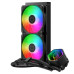 Cooler Master vodní chladič MasterLiquid 240 Core II, 2x240mm, LGA1851, AM5, černá