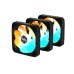 GIGABYTE ventilátor EZ CHAIN RVS FAN 3-PACK, 3x120mm, černá