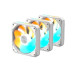 GIGABYTE ventilátor EZ CHAIN RVS FAN 3-PACK, 3x120mm, bílá