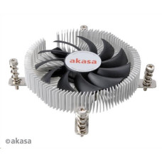 AKASA chladič CPU AK-CC7129BP01 pro Intel  LGA 775 a 115x, 75mm PWM ventilátor, pro mini ITX skříně