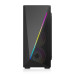 1stCOOL skříň SHARK 2, middle tower, AU, USB 3.0, bez zdroje, RGB fan, průhledná bočnice, černá