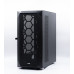 1stCOOL skříň Wind Storm Black MiddleTower, AU, USB3.0, bez zdroje, RGB fan, průhledná bočnice, černá