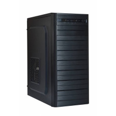 EUROCASE skříň ML X403 EVO, black, USB 3.0, 2x audio, bez zdroje