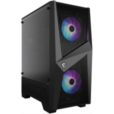 MSI skříň MAG FORGE 100R/ bez zdroje/ levé temperované sklo/ 2x 120 mm A-RGB fan/ 2x USB3.0/ 1x 120 mm fan/ černá