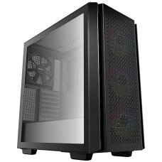 DEEPCOOL skříň CG560 / ATX / 3x120mm fan / 140mm ARGB fan / 2x USB 3.0 / mesh panel