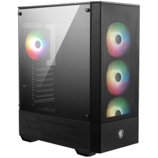 MSI skříň MAG FORGE 112R/ bez zdroje/ levé temperované sklo/ 4x 120 mm A-RGB fan/ 2x USB3.0/ černá