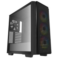 DEEPCOOL skříň CG540 / ATX / 3x120mm fan / 140mm ARGB fan / 2x USB 3.0 / tvrzené sklo