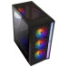 BitFenix skříň Light / ATX / 4x120mm ARGB fan / 2xUSB 3.0 / USB 2.0 / tvrzené sklo / černá