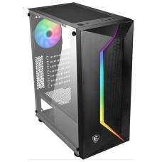 MSI skříň MAG VAMPIRIC 100R/ bez zdroje/ temperované sklo/ 1x RGB 120 mm fan/ 1x USB3.0/ 2x USB2.0/ černá