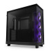 NZXT skříň H6 Flow RGB dvoukomorová / MidT / 3x120mm RGB fan / 2xUSB 3.2 / USB-C / prosklená / černá