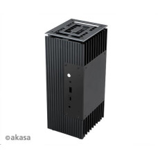 AKASA skříň Turing FX, fanless case, černá