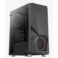 Aerocool Zauron, skříň Mid Tower, bez zdroje, ATX, 2xUSB 2.0, 2xUSB 3.0, černá, RGB