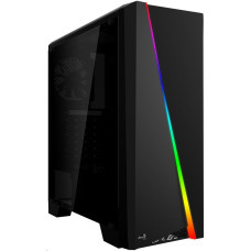 Aerocool Cylon RGB, skříň Mid Tower, bez zdroje, ATX, 2xUSB 2.0, 1xUSB 3.0, černá, RGB