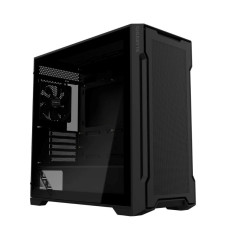 GIGABYTE PC Skříň GB-C102G, Mid Tower, 2x USB3.0, Průhledná bočnice, 2x 120mm Fan, černá