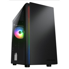 COUGAR PC skříň Purity RGB Black Mini Tower TG Front Panel ARGB strip / 1 x ARGB Fan / 3mm TG Left Panel