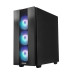 CHIEFTEC skříň HUNTER 2, ATX, 1x USB-C, 1x USB 3.1, 4x 120mm ARGB Fan, ARGB Hub, černá