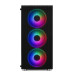 1stCOOL skříň RAINBOW 4, Mid Tower, AU, USB 3.0, 4x 120mm RGB Fan, černá