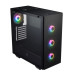 FSP/Fortron ATX Midi Tower CMT512 Black, průhledná bočnice, 4 x A.RGB LED 120 mm ventilátor