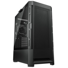 COUGAR PC skříň AIRFACE Black Mid Tower Mesh Front Panel 1 x 120mm Fan TG Left Panel Black