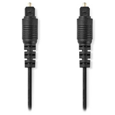 NEDIS optický audio kabel/ TosLink zástrčka - TosLink zástrčka/ černý/ bulk/ 3m