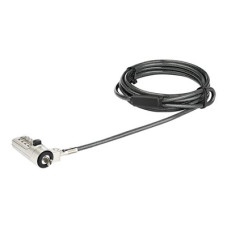 StarTech.com 6.5? (2m) Laptop Cable Lock, 4 Digit Combination Laptop/Desktop Security Cable Lock for Wedge Slot Computers/Laptops, Anti-Theft Vinyl-Coated Steel Combo Cable Lock, Portable
