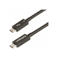 StarTech.com 1.6ft (50cm) Thunderbolt 4 Cable, 40Gbps, 100W Power Delivery, 4K/8K Video Support, Intel-Certified Thunderbolt Cable