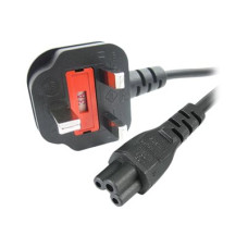 StarTech.com 3ft (1m) UK Laptop Power Cable, BS 1363 to C5 Clover Leaf, 2.5A 250V, 18AWG, Notebook/Laptop Replacement Cord, Printer Cable, UK Laptop Charger Cord, BS 1363 to IEC60320 C5