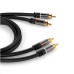 PremiumCord HQ stíněný kabel 2x CINCH-2x CINCH M/M 1,5m