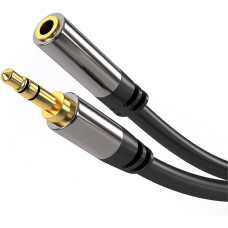 PremiumCord HQ stíněný prodlužovací kabel Jack 3.5mm - Jack 3.5mm M/F 3m