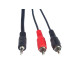 PremiumCord Kabel Jack 3.5mm-2xCINCH M/M 1,5m