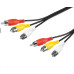 PremiumCord Kabel 3x CINCH-3x CINCH M/M 3m