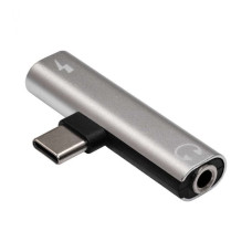 Akyga adaptér USB-C (m)  na USB-C (f) / Jack 3.5mm DAC