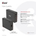 Club3D cestovní nabíječka 132W GAN technologie, 4xUSB-A a USB-C, PD 3.0 Support