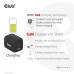 Club3D cestovní nabíječka 65W GAN technologie, 3 porty (2xUSB-C + USB-A), Power Delivery(PD) 3.0 Support