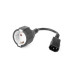 Gembird Kabel CABLEXPERT síťový adaptér C14 (M) -> schuko (F), 15 cm