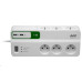 APC Essential SurgeArrest 6 outlets with 5V, 2.4A 2 port USB charger, 230V France