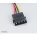 AKASA - 4-pin molex na 2x 15-pin Sata adaptér