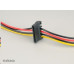 AKASA - 4-pin molex na 2x 15-pin Sata adaptér