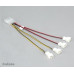 Akasa - 4-pin CPU Molex na 4 x 3-pin fan