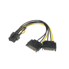 AKASA - SATA power na 6+2-pin PCIe adaptér