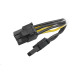 AKASA - 4-pin Molex na 6+2-pin PCIe adaptér