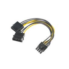 AKASA - 4-pin Molex na 6+2-pin PCIe adaptér