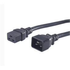 PremiumCord Kabel síťový prodlužovací  230V 16A 1,5m, konektory IEC 320 C19 - IEC 320 C20