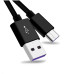 PremiumCord Kabel USB 3.1 C/M - USB 2.0 A/M, Super fast charging 5A, černý, 1m